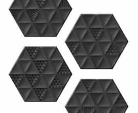 Керамогранит MALMO Hexa Black (4 вариаций рис.) 23.2x26.7 от ITT Ceramic (Испания)